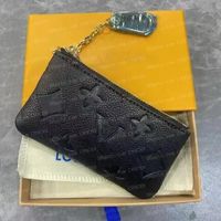 Wholesale Wholesale women brand designer mini coin purse keychain ladies  vintage wallet monogram money bag luxury pu leather key pouch From  m.