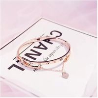 Designer de a￧o de tit￢nio Homens homens amor pulseiras de pulseira prata rosa dourado parafuso de parafuso Pulseira de prego pulseira j￳ias com bolsa original
