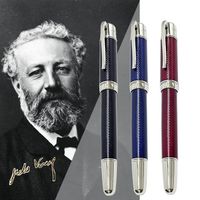 GIFTPEN Classic black blue metal Ballpoint pen with Silver C...