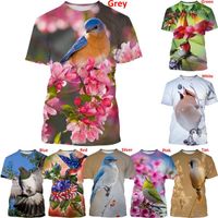 Camisetas para hombres estes hombres vendiendo camiseta de pájaro animal estampado en 3D camiseta unisex moda casual harajuku