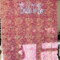 Rosequeenflower Artificial Flower Wall Wedding Decoration Pe...