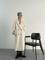 Frauen Trench Coats Frauen koreanische Design Langes Außenbekleidungsbüro Ladal Lapal Collar Classic Lose Mund Großhandel
