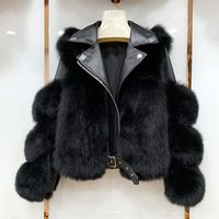 Женская меховая искусство настоящие пальто с подлинной овчиной кожаной роскошной куртки натуральная куртка роскошные женщины зима 220901