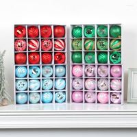 Decorazione per feste 12 pezzi da 6 cm a sospensione palline regali decorazioni dipinte ornamenti per sfere elettroplati per ghirlance tavoli da finestre