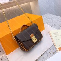 Micro Metis -Kette Brieftasche Geldbeutel Mini Crossbody Bag Frauen Luxusdesigner Breite 14 cm M81389