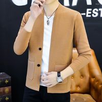 Maglioni maschili primaverile giacca autunnale versione coreana coreana maglia abete aperto 2022 Mashion sottile cappotto maschi casual m-3xl