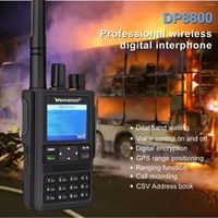 Walkie Talkie UHF VHF DMR Digital Analog Ham Radio GPS APRS Função Ranging Função de duas vias