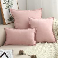 Pillow Cilected Nordic Luxury Covers 1Pc Suede Square Decora...