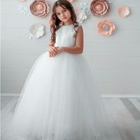 Mädchenkleider Blume Kleid Holy Communion Party Prom Prinzessin Festzug Dresy Alltag Feiertag Hochzeit Hochzeit