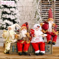 Рождественские украшения Санта -Клаус куклы веселые для домашних подарков дети Рождество Навидад 2022 Керст декор год