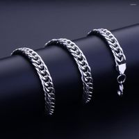 Chains 9MM Men' s Titanium Steel Chain Necklace Fashion P...