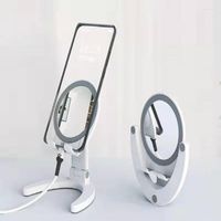 Spiegel falten tragbare kreative Mirror -Mobiltelefon -Stand Desktop Lazy Make -up Flach