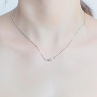 Chains FMILY S925 Sterling Silver Cute Dolphin Necklace Fema...