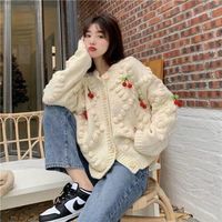 Damen Hoodies 2022 Herbst leichte Luxus -Mode -Fashion -Pullover Mantel kurzer Strickjacke Koreanische Version Loose Women Clothing