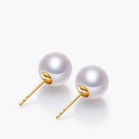Süßwasserperlen Perlenohrringe Bolzen 11-12mm Größe 18K Gold Multi-Farbauswahl Geschenk für Frauen Schmuck Mode und Atmosphäre