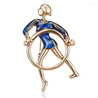 Broches est llegando a la alta calidad elegante elegante elegante esmaltis disponible gimnastic niña para mujeres gimnasio de gimnasio de aleación