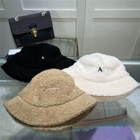 여성을위한 겨울 스토키 브림 모자 남성 디자이너 버킷 모자 따뜻한 보닛 패션 부드러운 모자 3 색
