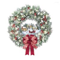 Decoraciones navideñas Garland Cartoon Pegatinas estáticas Probas de humedad Ventana de vidrio Decoración de casas de vacaciones JS22