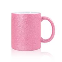 11oz sublimación en blanco brillo taza de cerámica de cerámica rosa color de bricol