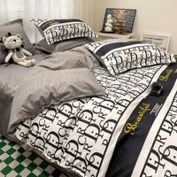 Bettwäsche-Sets für Frühlings- und Sommerfamilien-Quilt-Deckblatt Kissenbezug Vierköpfig Set geeignet