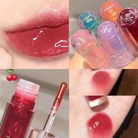Bleau à lèvres Mositurizing Glitter Mirror Fruit Glaze Glaze Liquid Liquid Transparent Jelly Tint