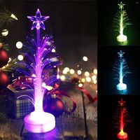 Weihnachtsdekoration Jahr optische FaserlED -Feiertags -Deco compuda Baumfarbe Wechseln Night Light Home Dekoration für Kinder 2022
