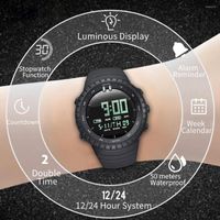Mujeres de pulsera Top Fashion de lujo al aire libre Sport Watch Multifunción LED Relojes Digital Clock Chrono Impermeable Reloj