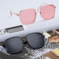 Солнцезащитные очки женщины большая коробка тренд ретро океанский фильм мода личность Feminino Feminino
