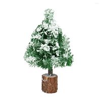 Decorações de Natal Simulação Árvore de árvores Ornamentos de imitação de imitação verde criptografado flocking odorless pvc 30cm DIY artesanato