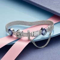 Braccialetti di fascino S925 Bracciale argento Bracciale perle fai -da -te adatte alla fascia originale di lusso Donne Gioielli Regali per