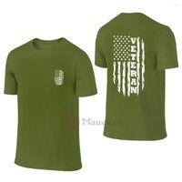 T-shirts masculins 2022 Flag en détresse américaine USA Vietnam Mens Fashion Men's Vêtements T-shirt Harajuku Hip Hop Tops Coton Tees