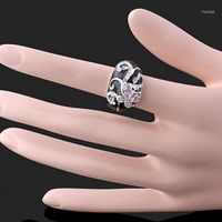 Wedding Rings Fashion Jewelry White Gold Color Butterfly All...