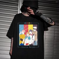 여자 T 셔츠 2022 일본 애니메이션 Jujutsu Kaisen 셔츠 남자 재미있는 Gojo Satoru Yuji Itadori 그래픽 TEES 만화 유니와이시스 티셔츠 남성