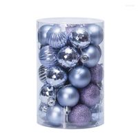 D￩coration de f￪te Boules d'arbre de No￫l ornements 34pcs 40 mm petit bouble suspension festive de No￫l de d￩coration de d￩coration int￩rieure