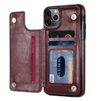 PU REATRO FLIP CASA DEL TELÉFONO para iPhone 14 Pro Max Case Soporte de tarjetas Cubiertas móviles de billetera de cuero Compatibles con Apple 14 13 12 11