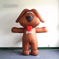 Funny Wearable Walking Inflatable Bouncers Dog Costume 2m Ad...