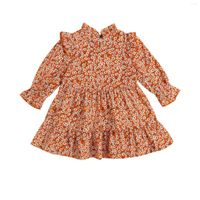 Девушка платья 2022 Маленькие дети девочки с цветочным припечатками