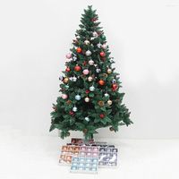 زخرفة الحفلات قلادة الكرة الكهربية الطلاء رسمت إمدادات ديكور الجو الاحتفالية لعيد الميلاد لشجرة عيد الميلاد العام الداخلي