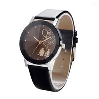 Relojes de pulsera Minimalista cl￡sico de cuarzo reloj estudiante pareja elegante reloj de vidrio de vidrio