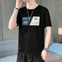 Мужские рубашки для мужчин для мужчин 2022 летняя фитнес-ореалирование панк-хип-хоп мужская одежда футболки для молодежи с короткими рукавами