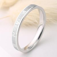 Wedding Rings Initials Ring Roman Numerals Rainbow Rose Gold...