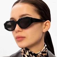 Солнцезащитные очки Doisyer 2022 Мода Женский ретро -ретро -глаз цвет глаз маленькие рамки для женщин