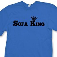 T-shirts masculins 2022 Sofa de tee à manches courtes King King Funny College Humour T-shirt TV Couch de pomme de terre Mâle