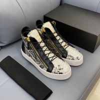 Diseñador de lujo para hombres zapatos casuales de cuero de cuero genuino decoración de la cremallera de la cremallera de encaje de zapatillas de zapatillas de zapatillas