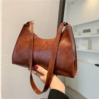 Вечерние сумки мода изысканная сумка для покупок ретро повседневные женщины плечо женская кожаная сплошная цветовая цепочка для 220902
