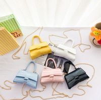 Briefdruck Kinder Prinzessin Handtasche Mode Baby Crossbody Kettenbeutel Mini -Geldbeutel