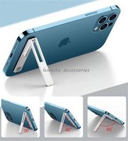 Ultra-dünner Handy-Schreibtischhalter-Zubehör für iPhone Samsung Huawei Metall-Falten-Handy-Support-Kickstand