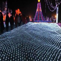 Strings 8x10m 2600 Luzes de rede LED Árvore de Natal Grusificações Luz Garlandes Ano Propertérico Cordimento de Férias Luzes da paisagem