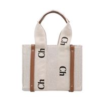 2022 Womens Shopper Fashion Uses Factes Bags Counter Bag Women Canvas Woody Tote Handbags محافظ صغيرة متوسطة الجودة عالية الجودة حقيبة يدوية بالجملة