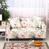 Cubierta de silla Patrón de flores Spandex Cover Stretch Sectional Couch Set para sala de estar CANAPE CANAPE